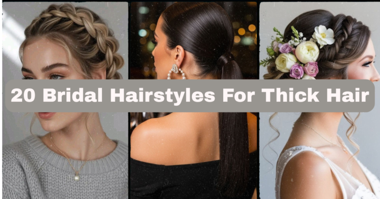 20 Bridal Hairstyles For Thick Hair