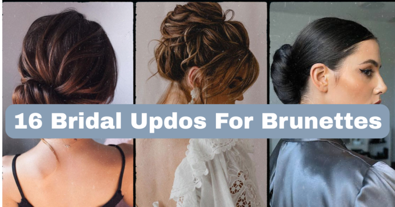 16 Bridal Updos For Brunettes