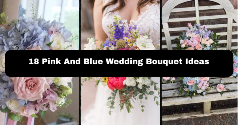 18 Pink And Blue Wedding Bouquet Ideas That Actually Photograph As Good As They Look