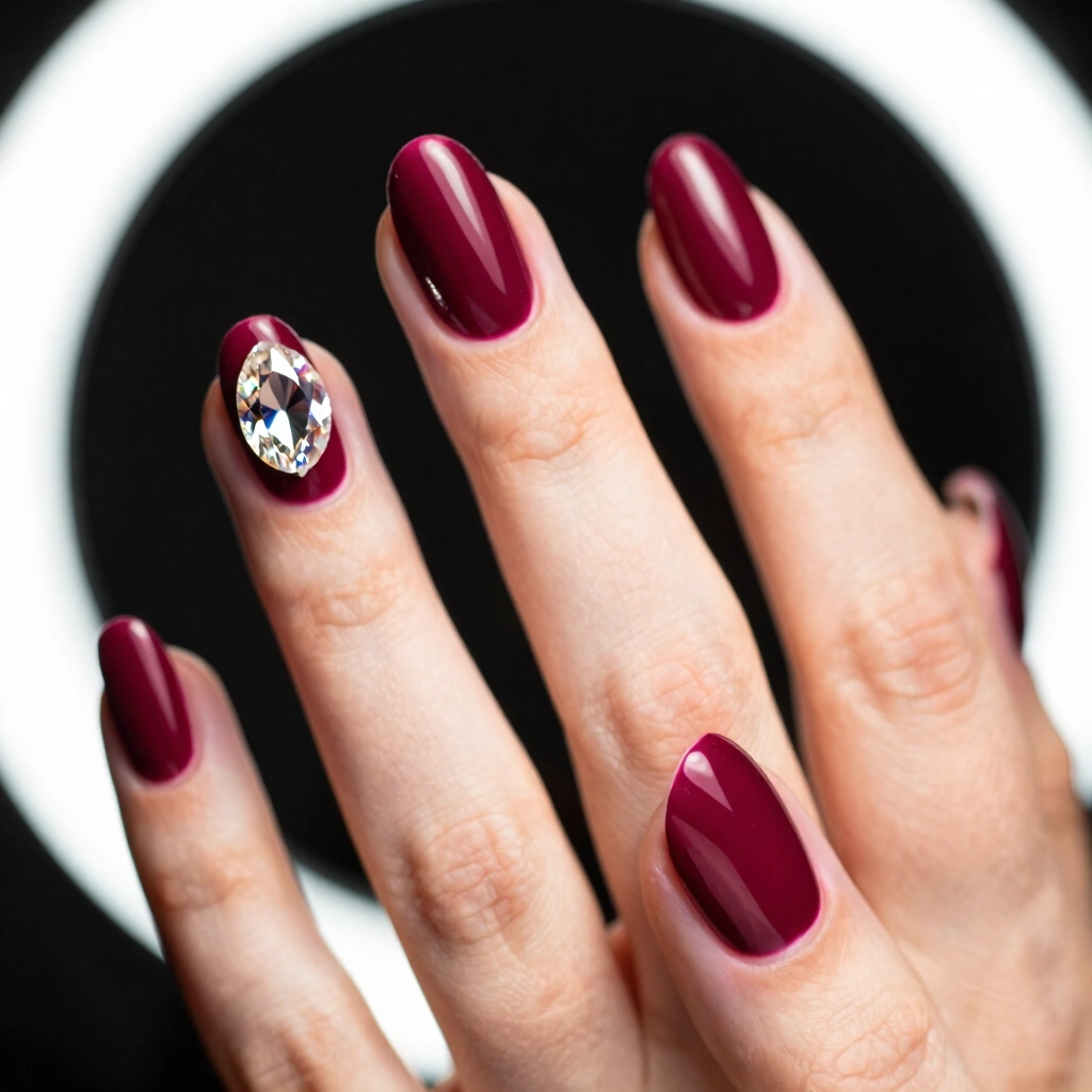 18. Deep Merlot with Crystal Accent