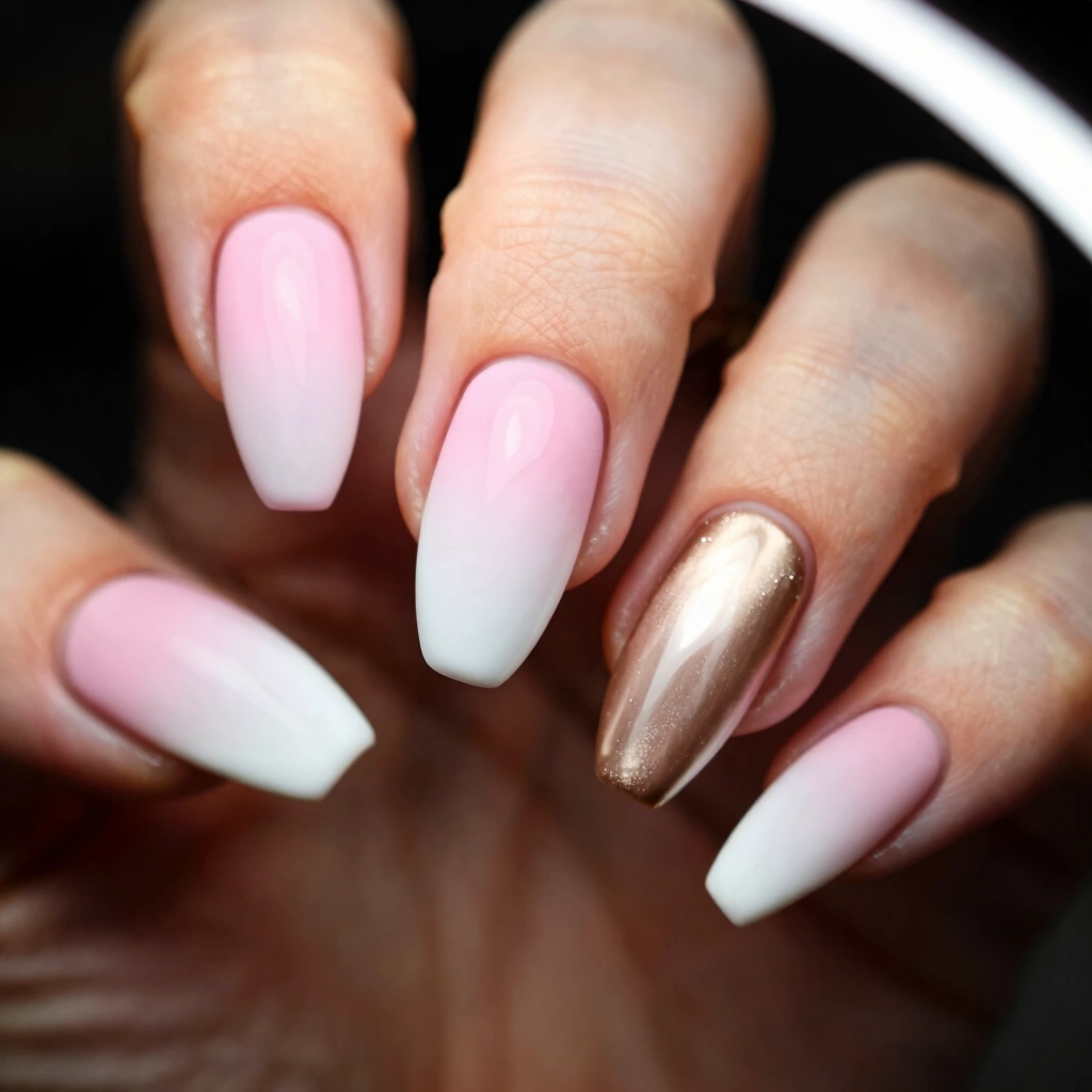 Coffin Bridal Nails by Skin Tone
