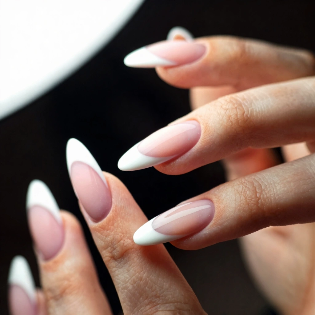 15. Diagonal French Tip
