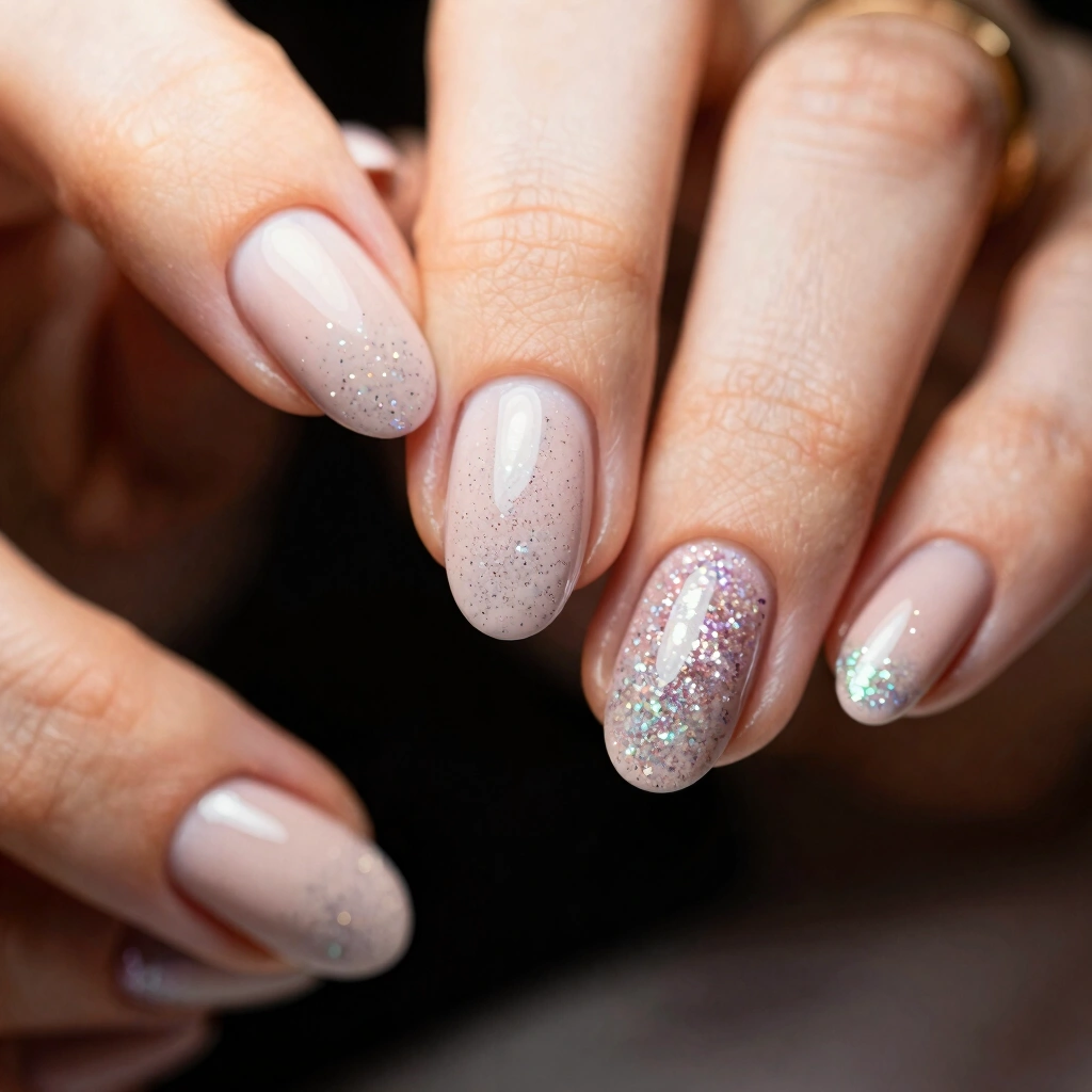 24. Barely Visible Glitter Tip