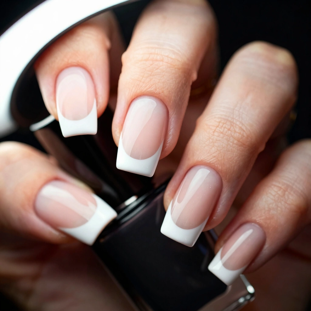 4. Chrome French Tips
