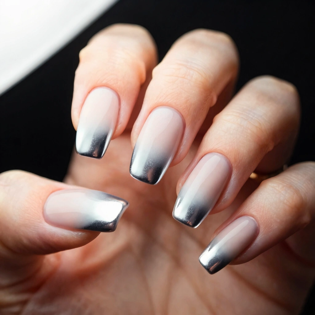6. Chrome Ombre Fade