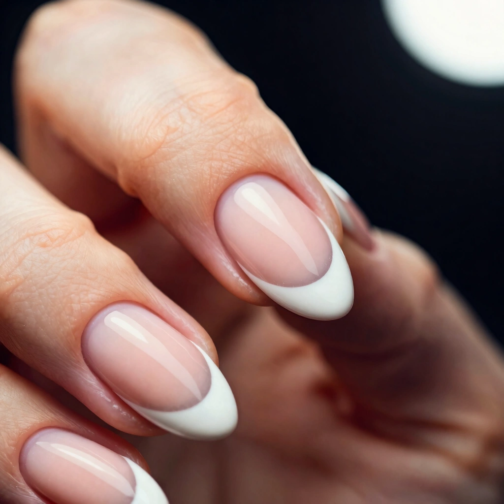 1. Classic French Tip With a Twist
