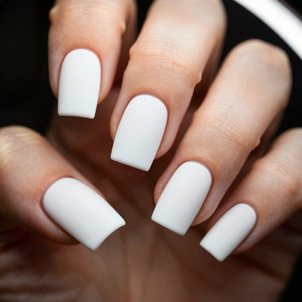 5. Matte White Minimalist