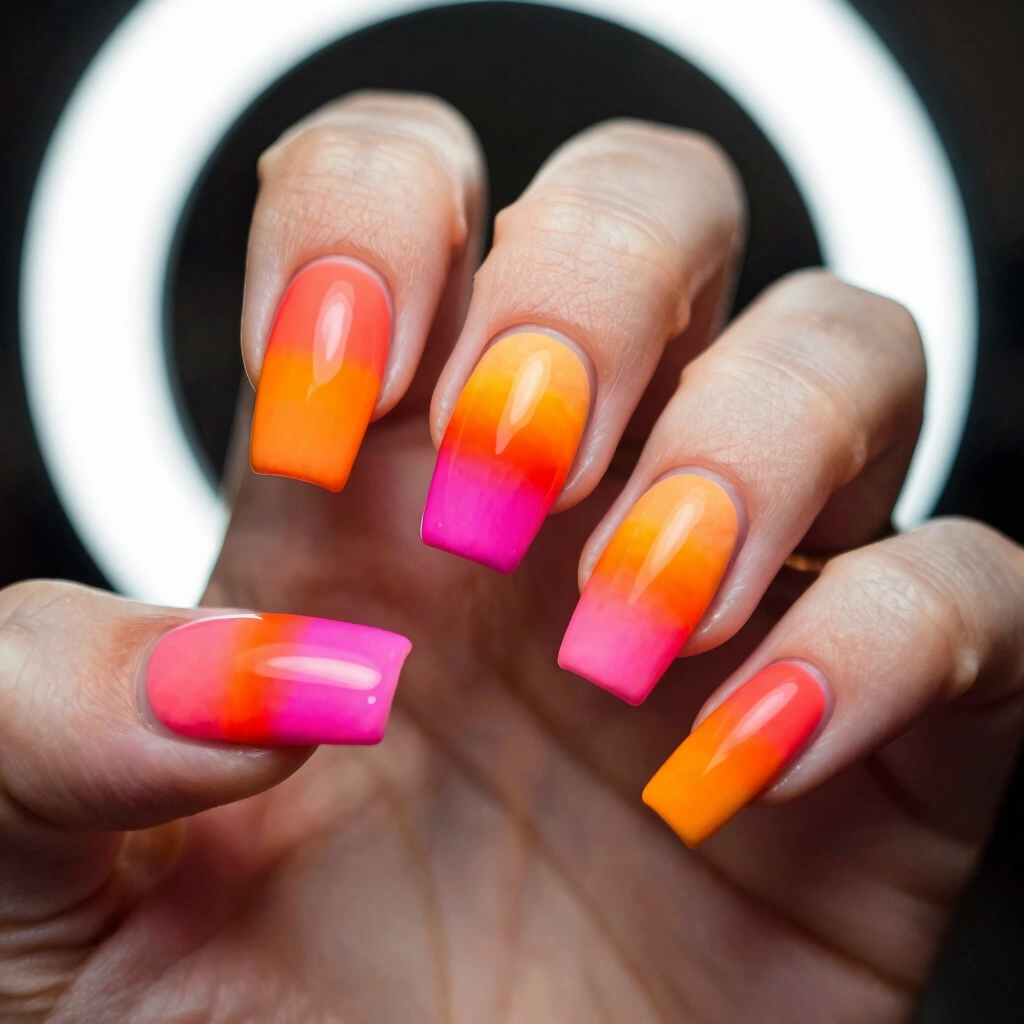6. Tropical Sunset Ombre