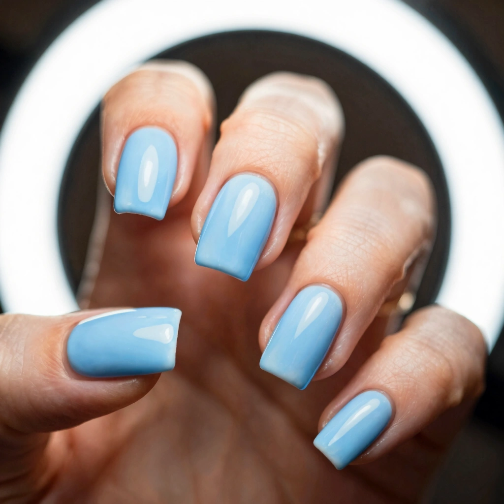 8. Baby Blue "Something Blue" Nails