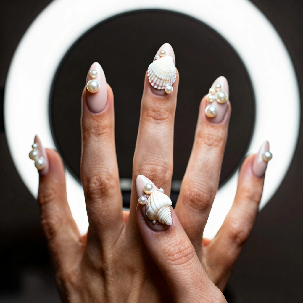 14. Seashell and Pearl Accents
