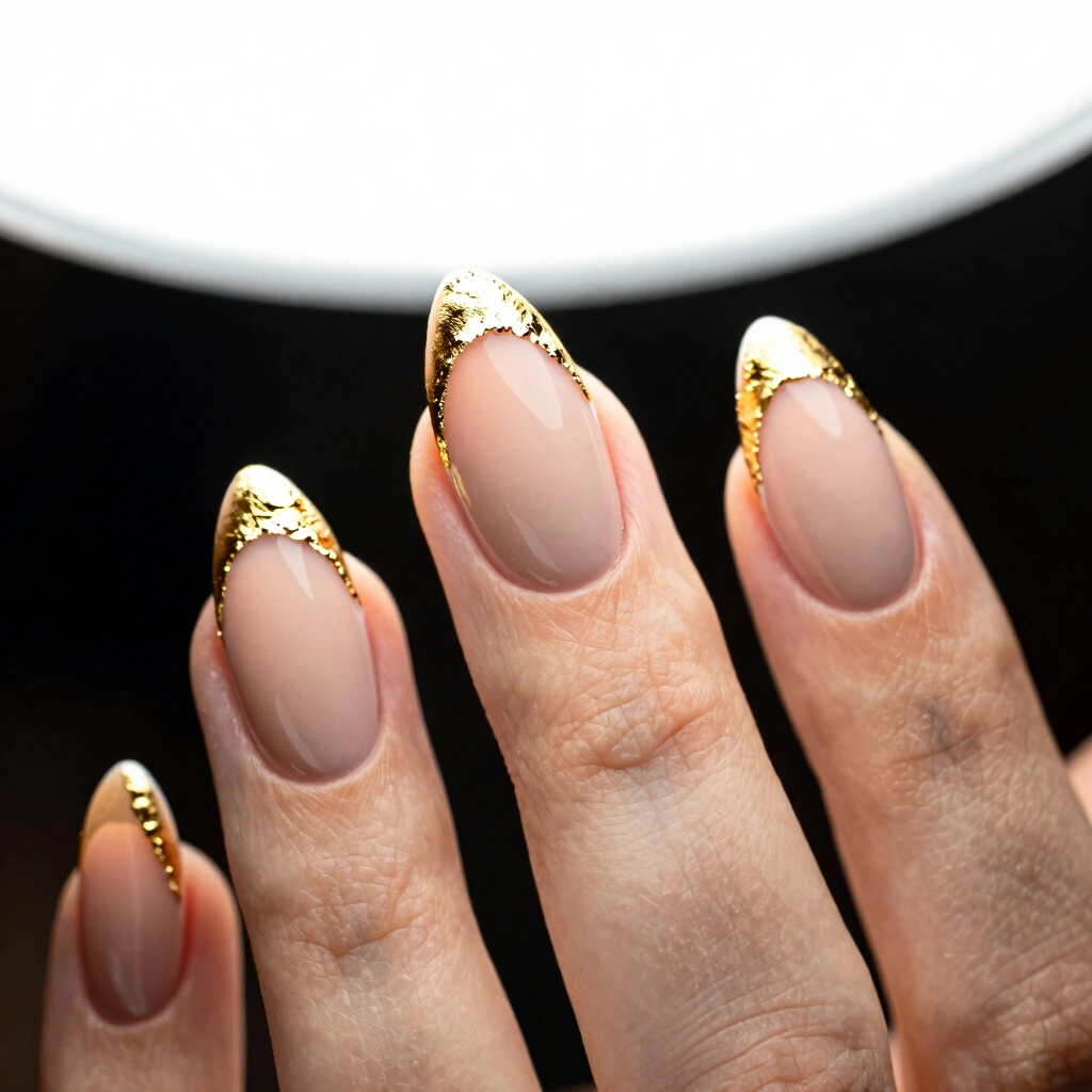 20. Barely-There Nude With Gold Foil Edge