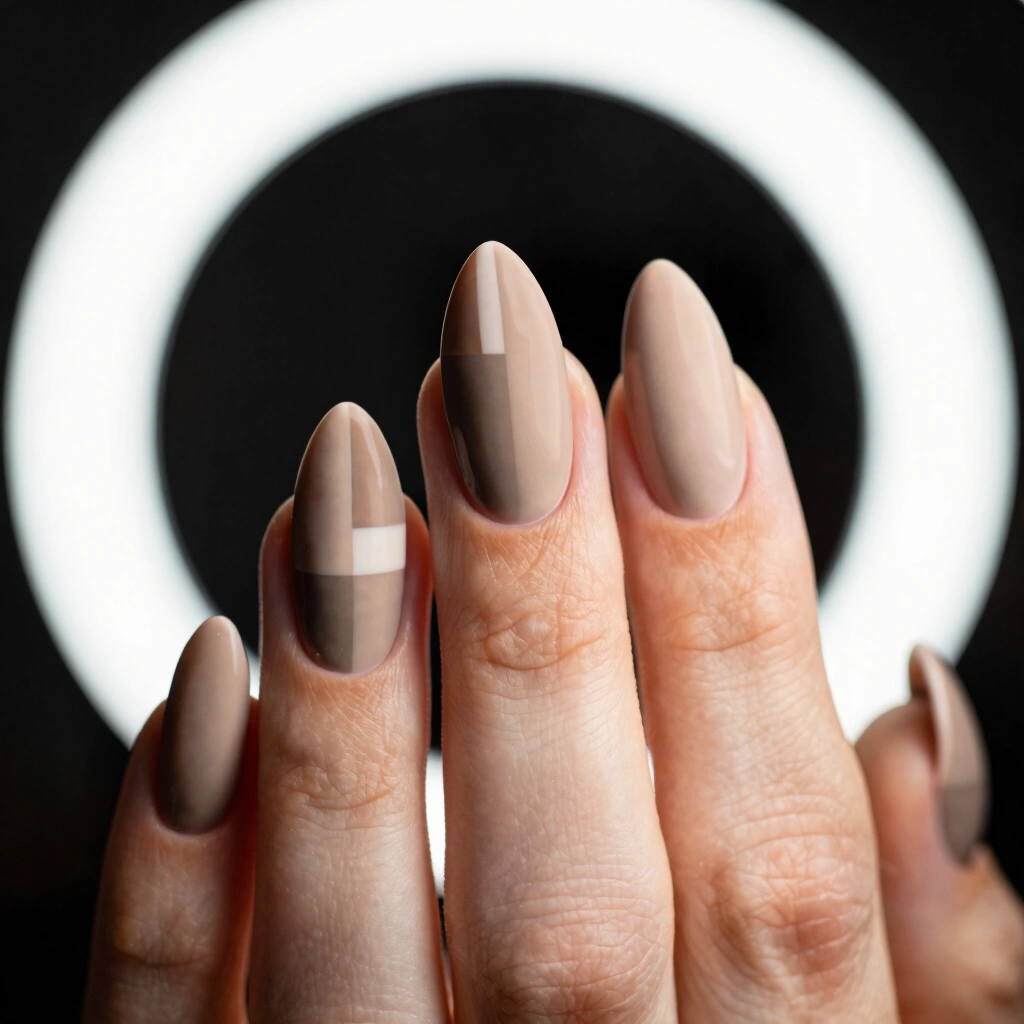 12. Taupe With Negative Space Design