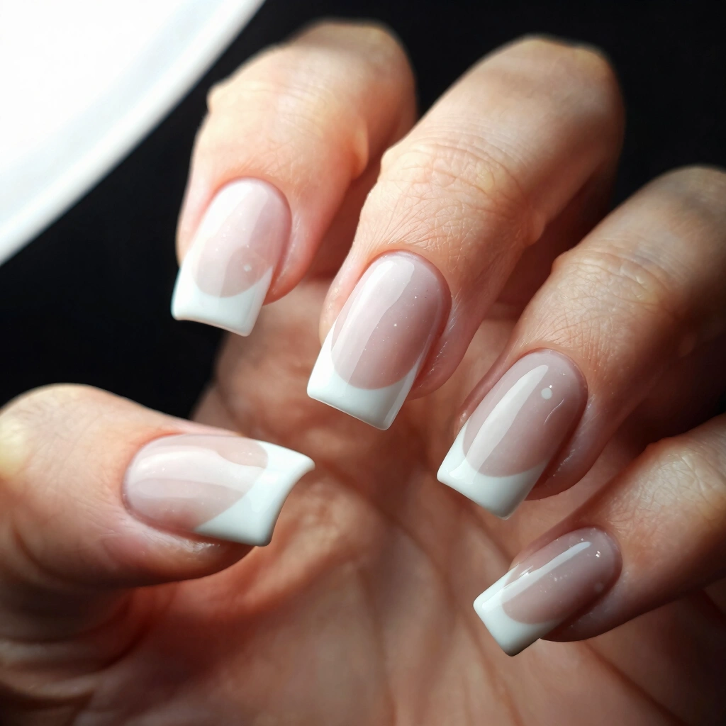 7. Glazed Square Nails