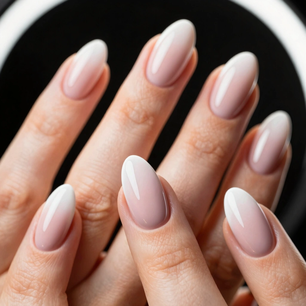 12. Glazed Donut Oval Nails