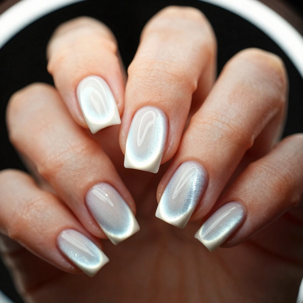11. Milky White Cat-Eye Effect