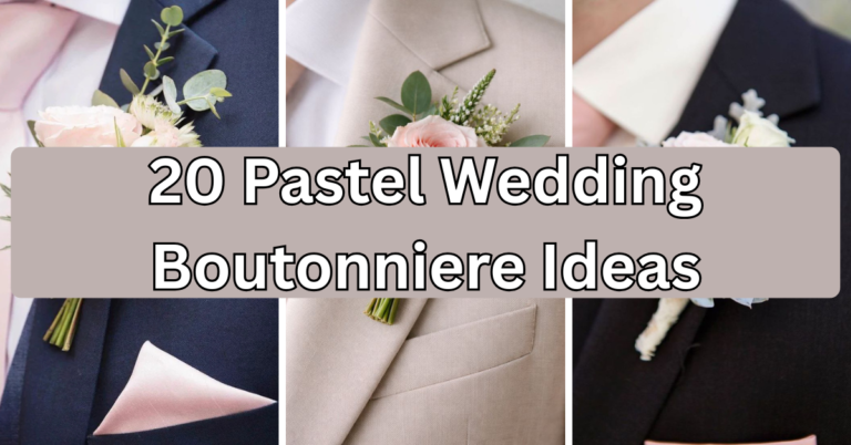 20 Pastel Wedding Boutonniere Ideas That’ll Make Your Groom Squad Look Effortlessly Elegant