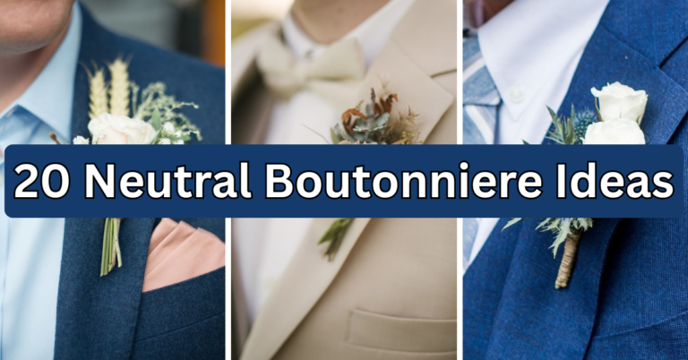 20 Neutral Boutonniere Ideas That Complement Every Suit and Season
