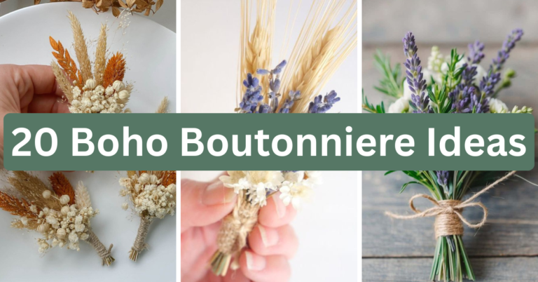 20 Boho Boutonniere Ideas That’ll Make Your Groom Squad Look Effortlessly Put-Together